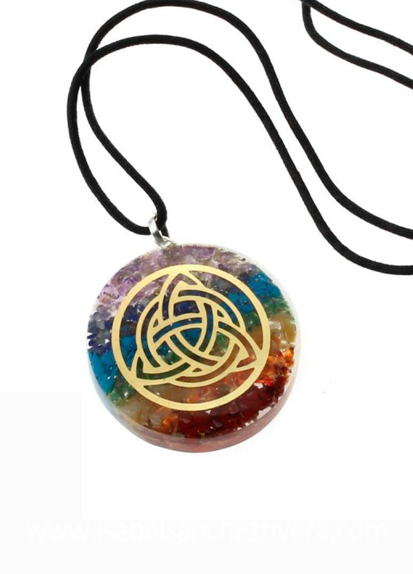 Colgante de Orgonita 7 Chakras Geometría Sagrada