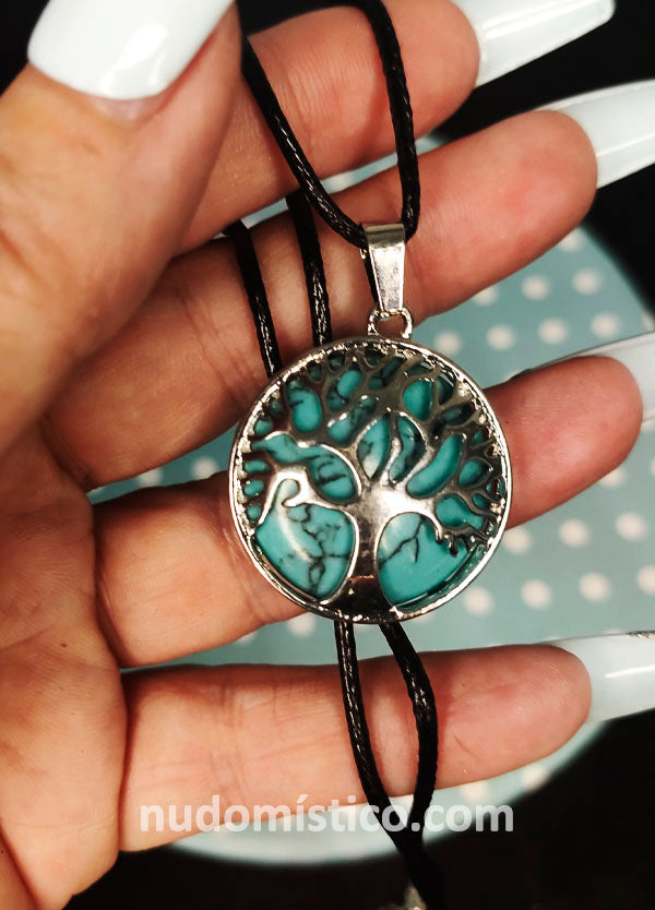Colgante Árbol de la Vida con Turquesa