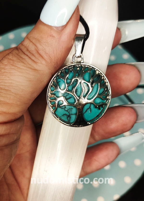 Colgante Árbol de la Vida con Turquesa