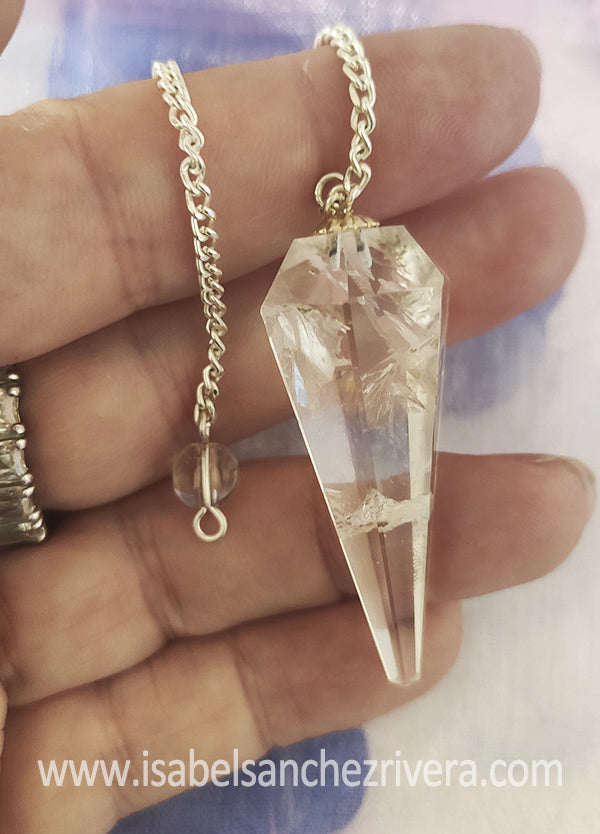 Péndulo Cuarzo Cristal de Roca