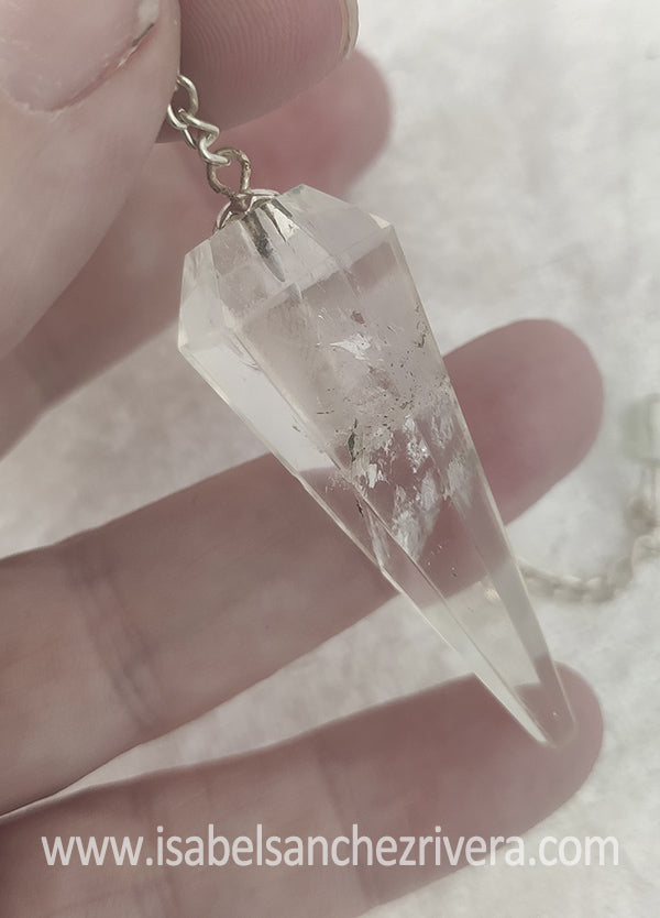 Péndulo Cuarzo Cristal de Roca