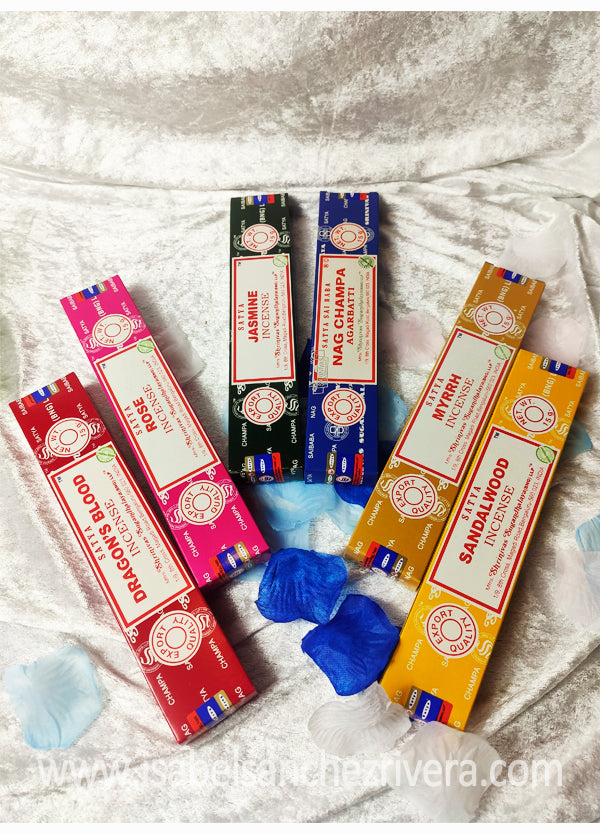Colección de Inciensos SATYA - Pack de 6 Fragancias Esenciales