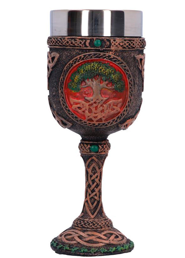 Cáliz Árbol de la Vida. Copa de Altar Mágico Celta