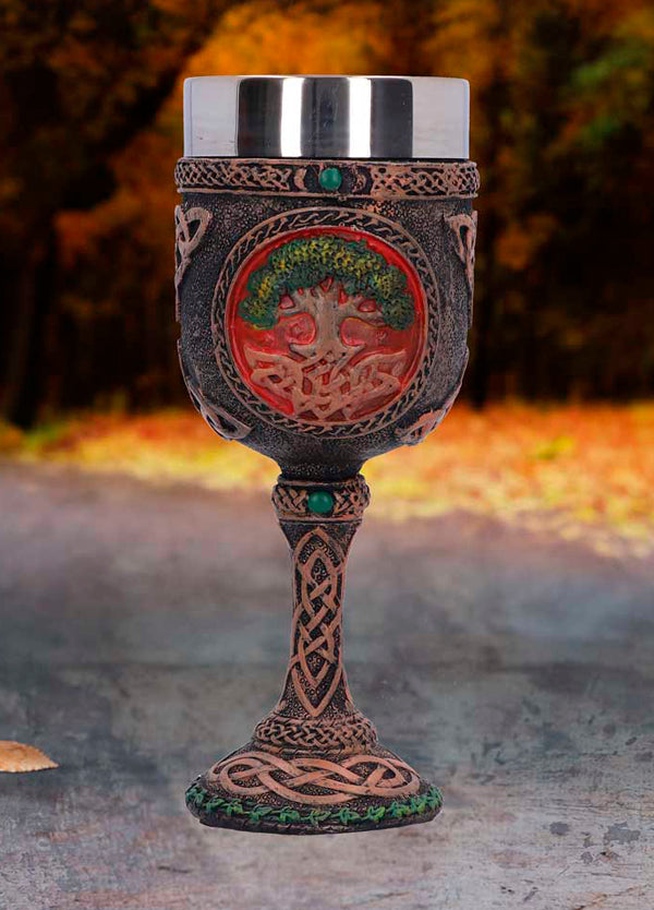 Cáliz Árbol de la Vida. Copa de Altar Mágico Celta