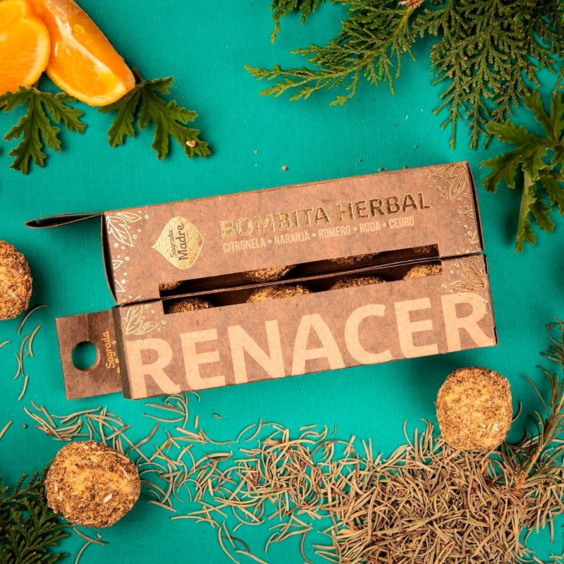 RENACER Bombita Herbal X 4 Sagrada Madre