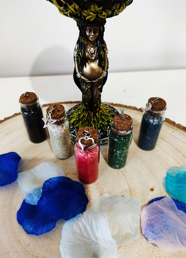 Pack Sal de Bruja. Negra, Roja, Verde, Amarilla y Azul