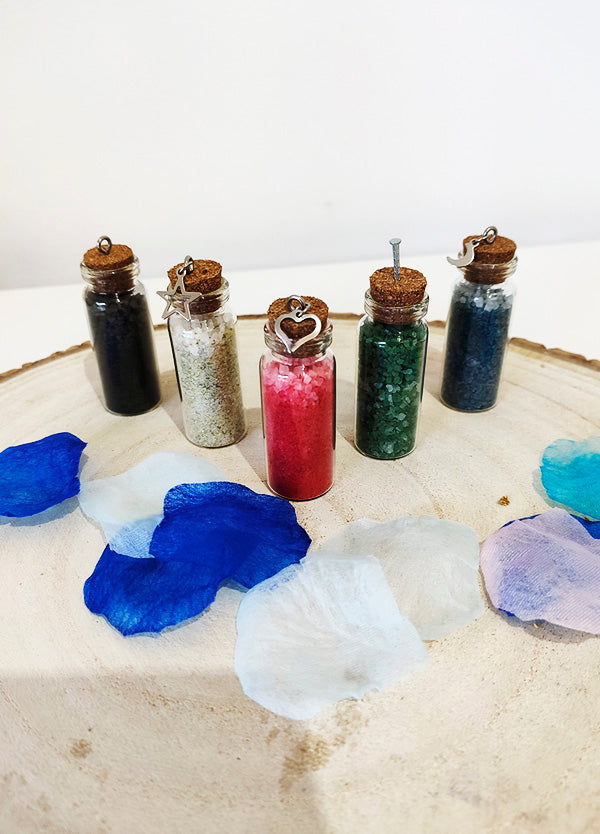 Pack Sal de Bruja. Negra, Roja, Verde, Amarilla y Azul