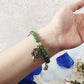 Pulsera De La Suerte Con Cuatro Dijes jade verde | AMISTAD