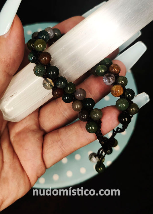 Pulsera Ágata doble. AURA y CLARIDAD MENTAL